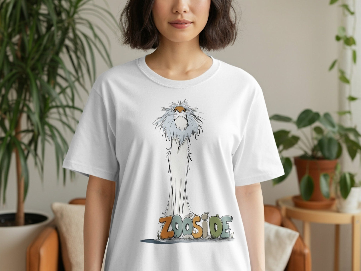 RMA APPAREL Lion Zooside Wildlife Graphic Unisex T-Shirt - Zooside White T-Shirts - RMA APPAREL - Roclla Media Apparel Store