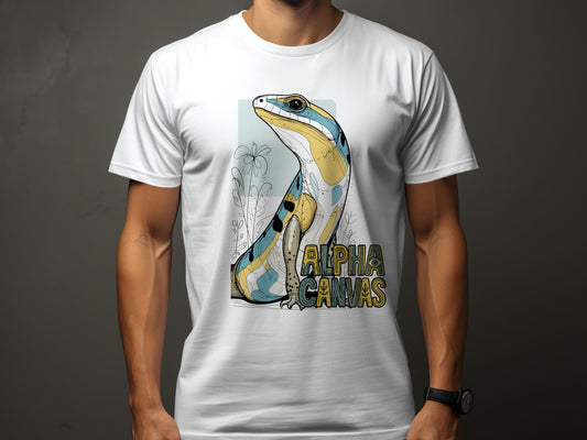 RMA APPAREL Lizard Design Mens Womens Sizes S to 5XL T-Shirt - DFTW - White T-Shirt - RMA APPAREL - Roclla Media Apparel Store