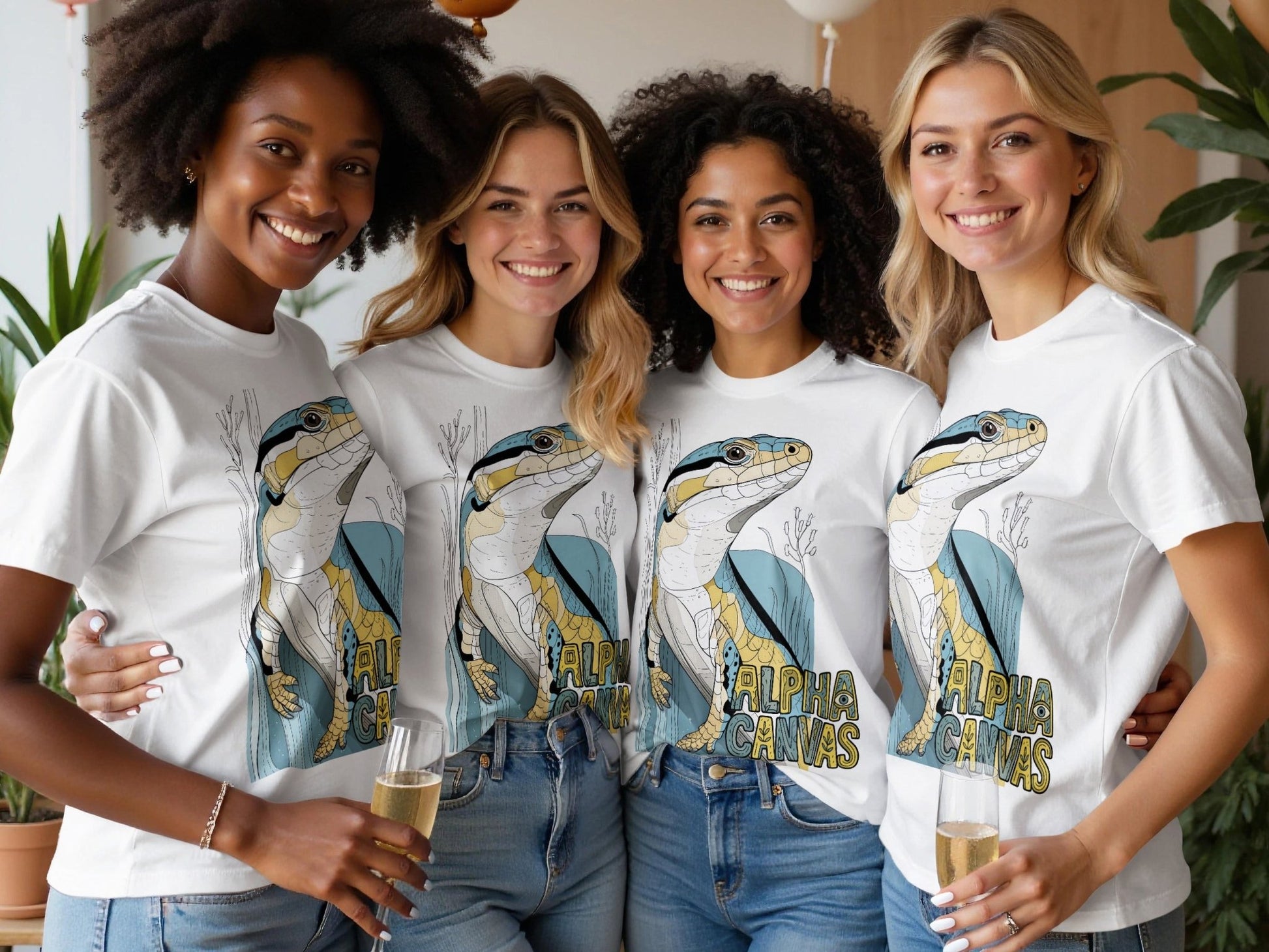 RMA APPAREL Lizard Wildlife Graphic Mens Womens Unisex T-Shirt - DFTW - White T-Shirt - RMA APPAREL - Roclla Media Apparel Store