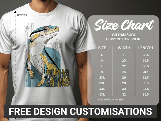 RMA APPAREL Lizard Wildlife Graphic Mens Womens Unisex T-Shirt - DFTW - White T-Shirt - RMA APPAREL - Roclla Media Apparel Store