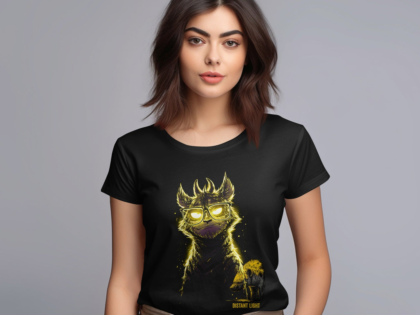 RMA APPAREL Mammal Art illustration With Glasses T-Shirt Sizes S to 5XL - Distant Light White T-Shirts - RMA APPAREL - Roclla Media Apparel Store