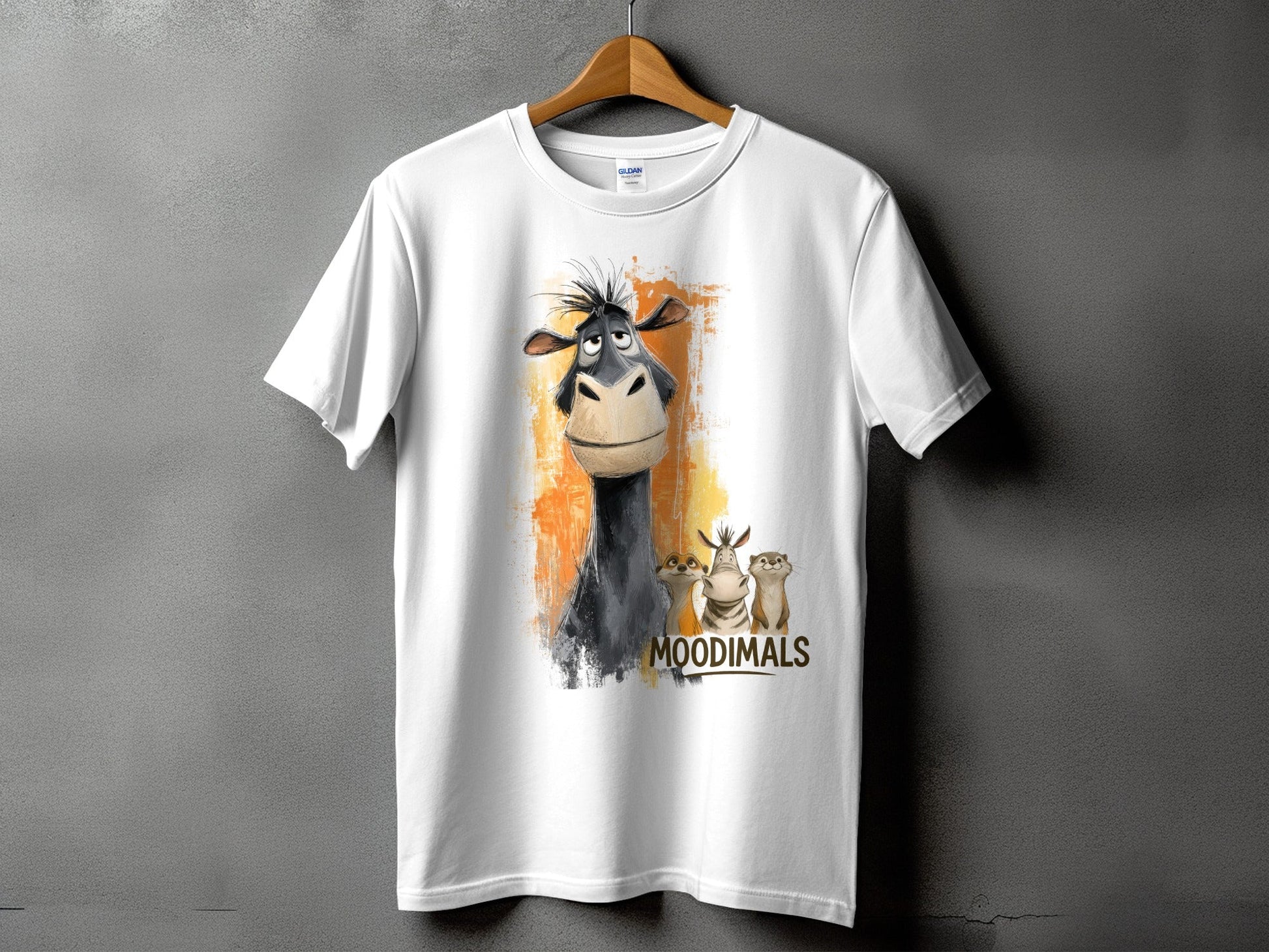 RMA APPAREL Moodimals T-Shirt, Wildlife Tee, Animal Graphic T-Shirt, Sizes S - 5XL - Moodimals Unisex T-Shirt - RMA APPAREL - Roclla Media Apparel Store