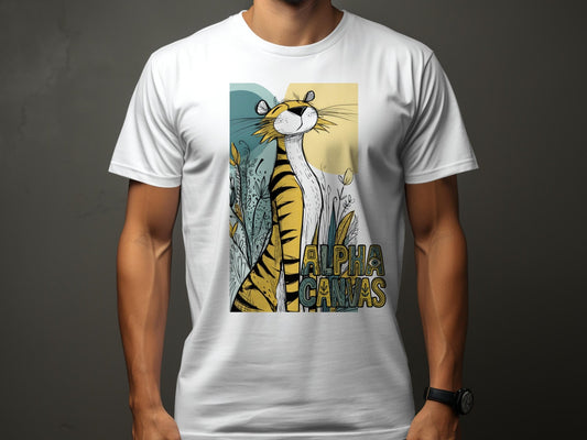 RMA APPAREL Tiger Graphic Unisex T-Shirt Sizes S 5XL product type - DFTW - White T-Shirt - RMA APPAREL - Roclla Media Apparel Store
