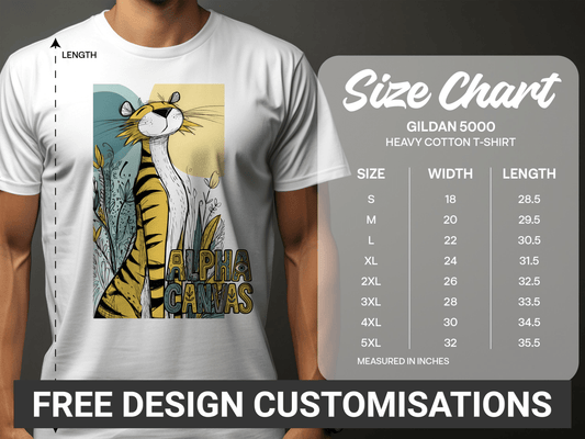 RMA APPAREL Tiger Graphic Unisex T-Shirt Sizes S 5XL product type - DFTW - White T-Shirt - RMA APPAREL - Roclla Media Apparel Store