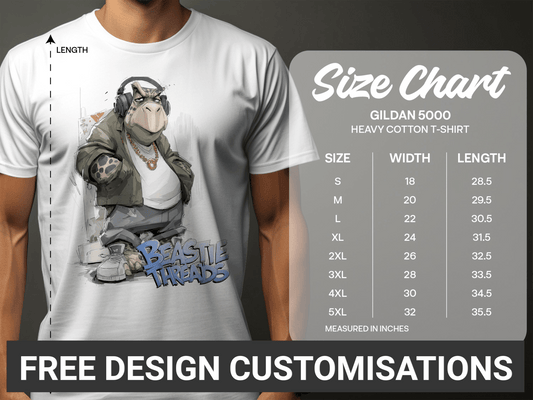RMA Apparel Turtle T-Shirt, Animal Streetwear Tee, Sizes S to 5XL - Beastie Threads White T-Shirt - RMA APPAREL - Roclla Media Apparel Store