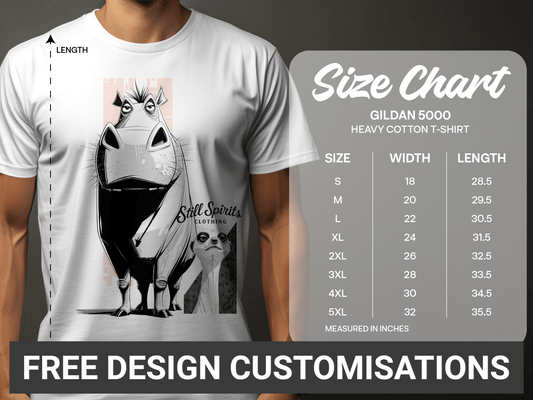 RMA APPAREL Warthog Meerkat Wildlife Unisex T-Shirt Sizes 5XL - Still Spirits White T-Shirt - RMA APPAREL - Roclla Media Apparel Store