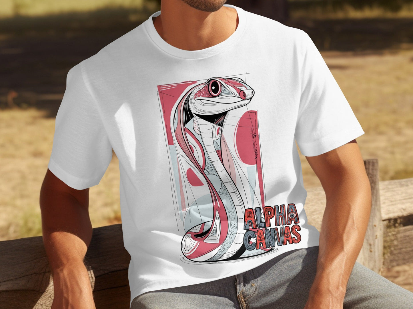 RMA APPAREL Wildlife Cobra Art Unisex Mens T-Shirt Sizes S - 5XL - DFTW - White T-Shirt - RMA APPAREL - Roclla Media Apparel Store