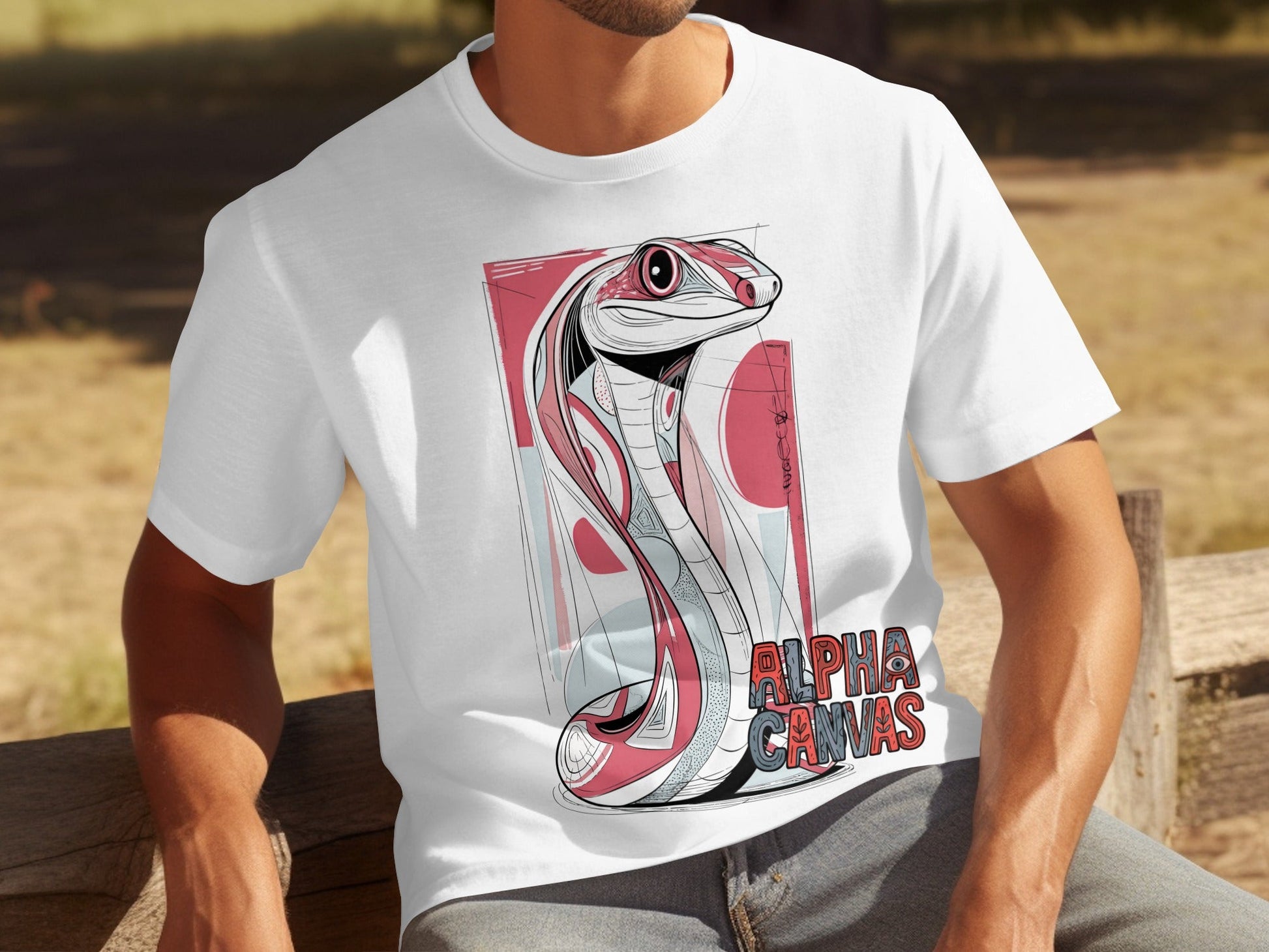 RMA APPAREL Wildlife Cobra Art Unisex Mens T-Shirt Sizes S - 5XL - DFTW - White T-Shirt - RMA APPAREL - Roclla Media Apparel Store