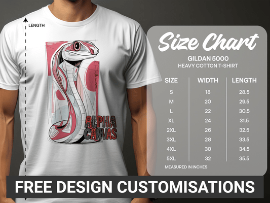 RMA APPAREL Wildlife Cobra Art Unisex Mens T-Shirt Sizes S - 5XL - DFTW - White T-Shirt - RMA APPAREL - Roclla Media Apparel Store