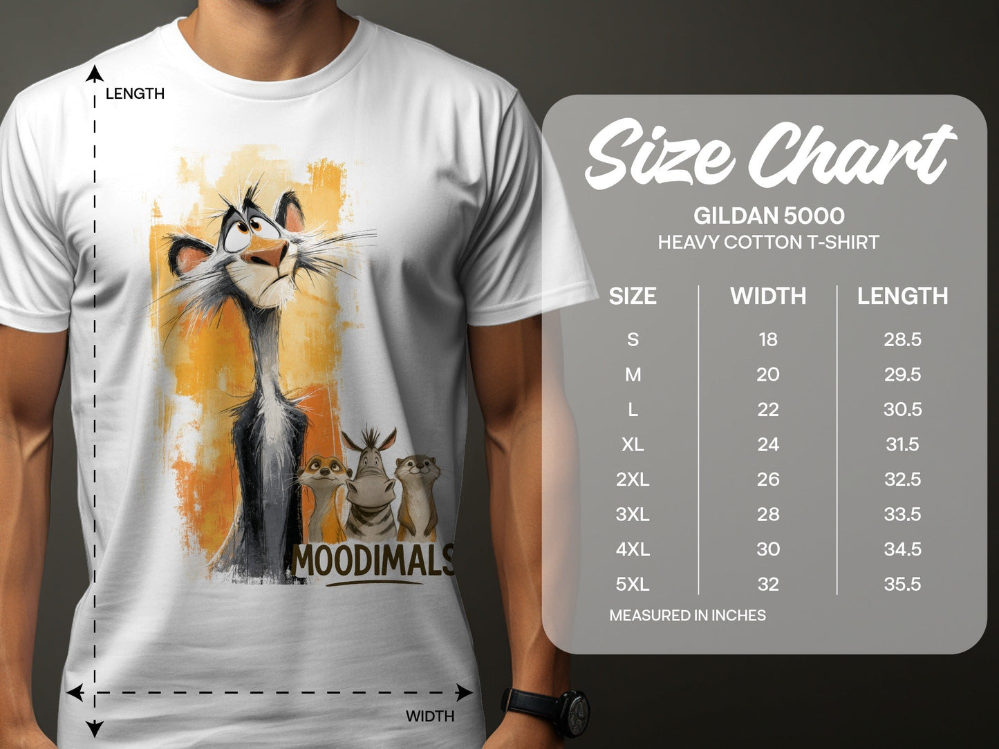 RMA APPAREL Wildlife Group T-Shirt, Unisex, Mens, Womens, S to 5XL - Moodimals Unisex T-Shirt - RMA APPAREL - Roclla Media Apparel Store