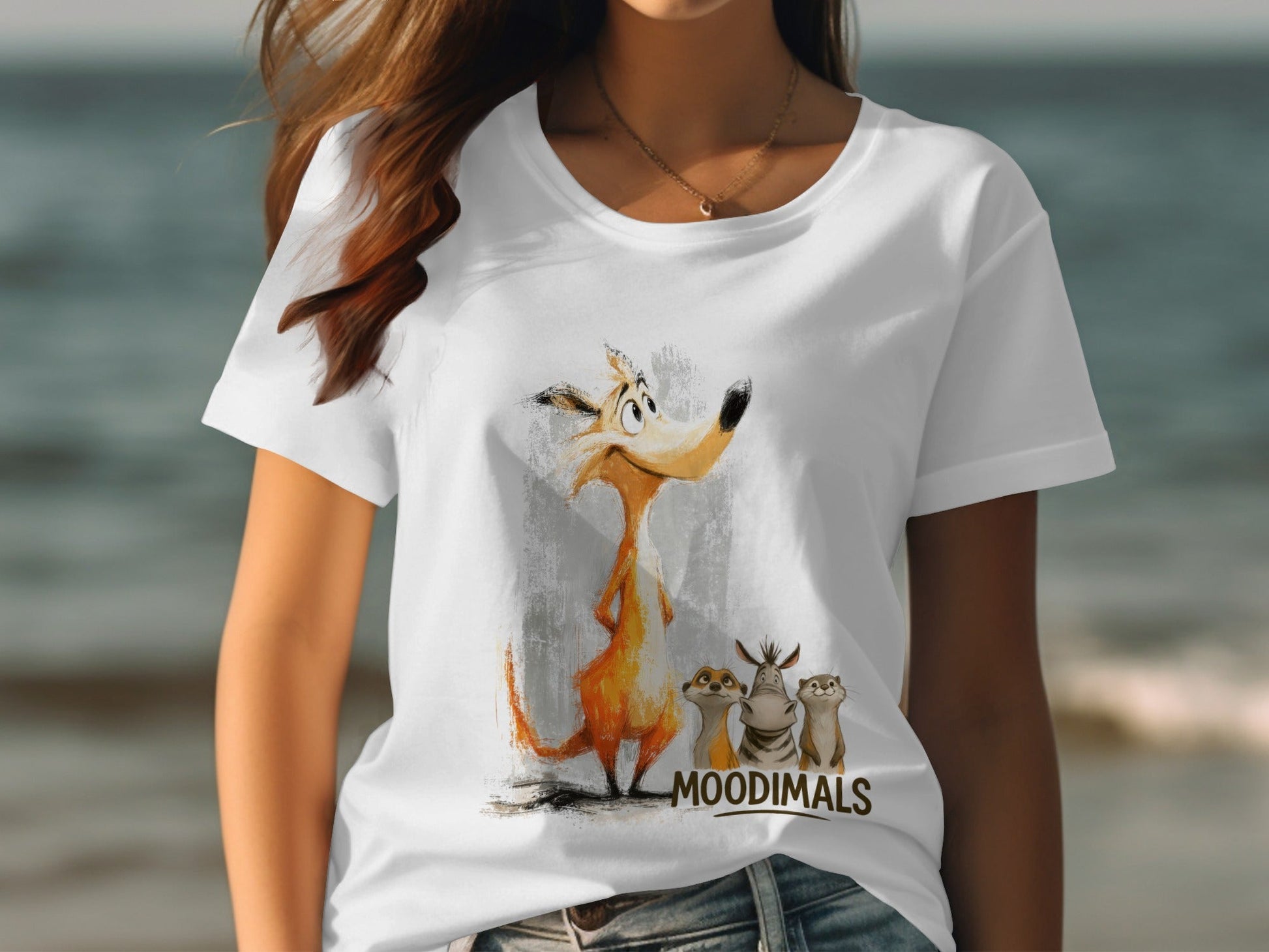 RMA APPAREL Wildlife T-Shirt, Meerkat T-Shirt, Mens Womens T-shirt, S - 5XL - Moodimals Unisex T-Shirt - RMA APPAREL - Roclla Media Apparel Store