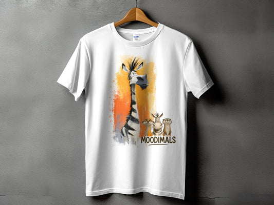 RMA APPAREL Zebra Meerkat T-Shirt, Funny Wildlife Tee S - 5XL, Unisex - Moodimals Unisex T-Shirt - RMA APPAREL - Roclla Media Apparel Store