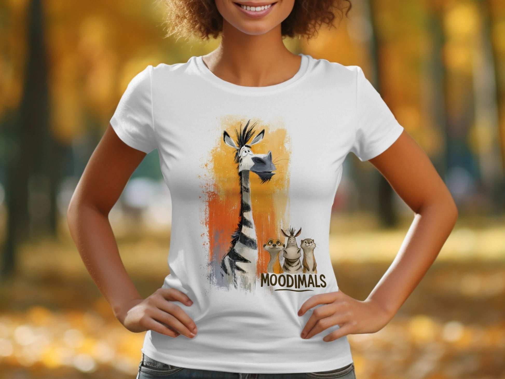RMA APPAREL Zebra Meerkat T-Shirt, Funny Wildlife Tee S - 5XL, Unisex - Moodimals Unisex T-Shirt - RMA APPAREL - Roclla Media Apparel Store