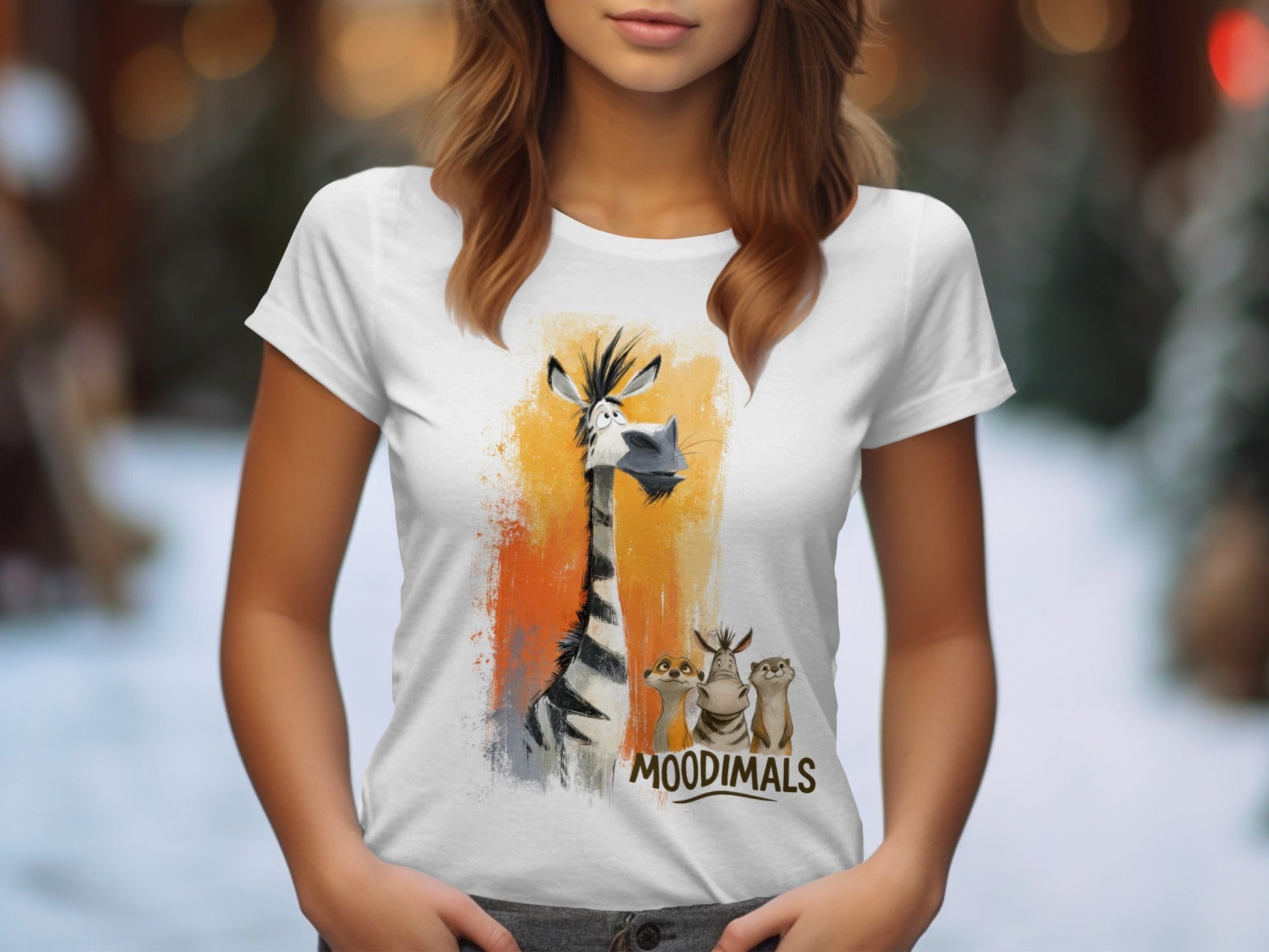RMA APPAREL Zebra Meerkat T-Shirt, Funny Wildlife Tee S - 5XL, Unisex - Moodimals Unisex T-Shirt - RMA APPAREL - Roclla Media Apparel Store