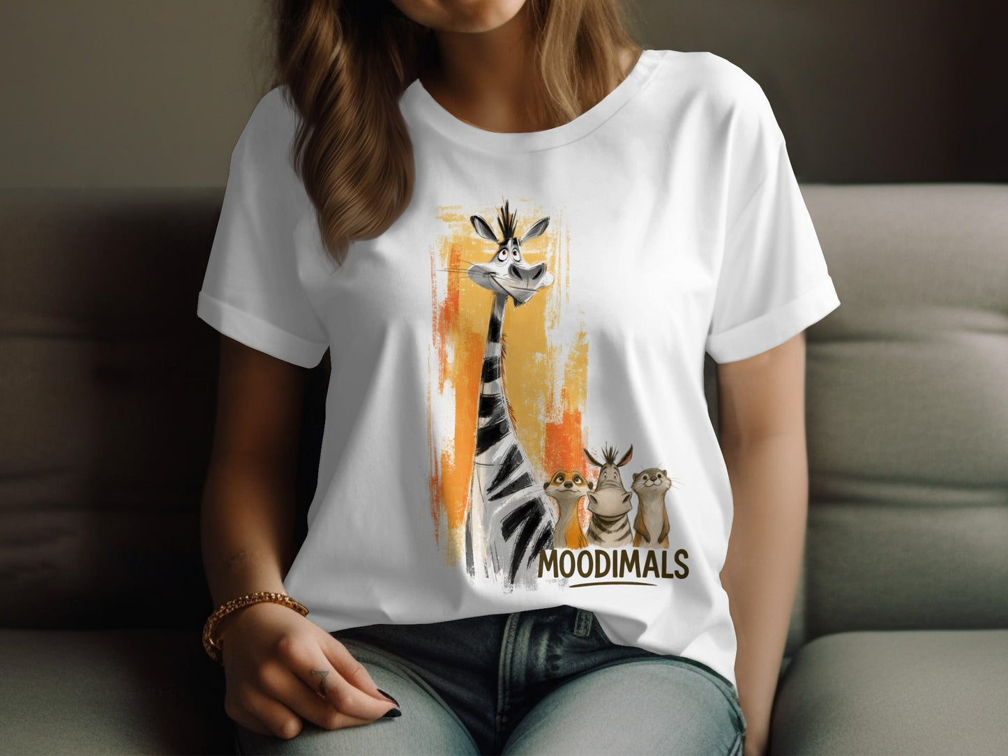 RMA APPAREL Zebra T-Shirt, Meerkat Tee, Otter Shirt, Sizes S to 5XL - Moodimals Unisex T-Shirt - RMA APPAREL - Roclla Media Apparel Store