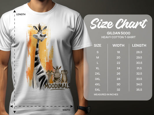 RMA APPAREL Zebra T-Shirt, Meerkat Tee, Otter Shirt, Sizes S to 5XL - Moodimals Unisex T-Shirt - RMA APPAREL - Roclla Media Apparel Store