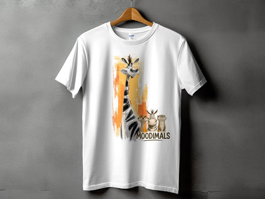 RMA APPAREL Zebra T-Shirt, Meerkat Tee, Otter Shirt, Sizes S to 5XL - Moodimals Unisex T-Shirt - RMA APPAREL - Roclla Media Apparel Store