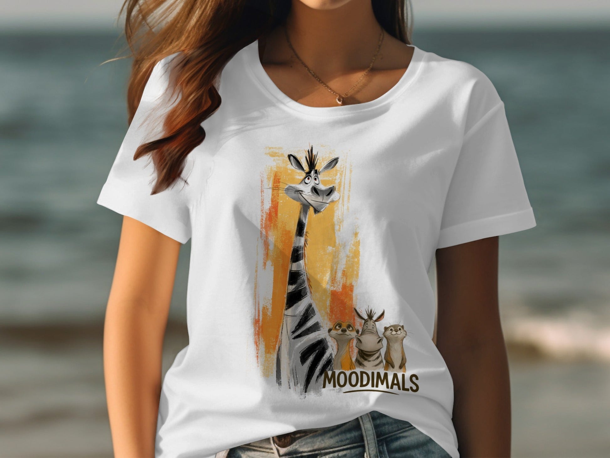 RMA APPAREL Zebra T-Shirt, Meerkat Tee, Otter Shirt, Sizes S to 5XL - Moodimals Unisex T-Shirt - RMA APPAREL - Roclla Media Apparel Store