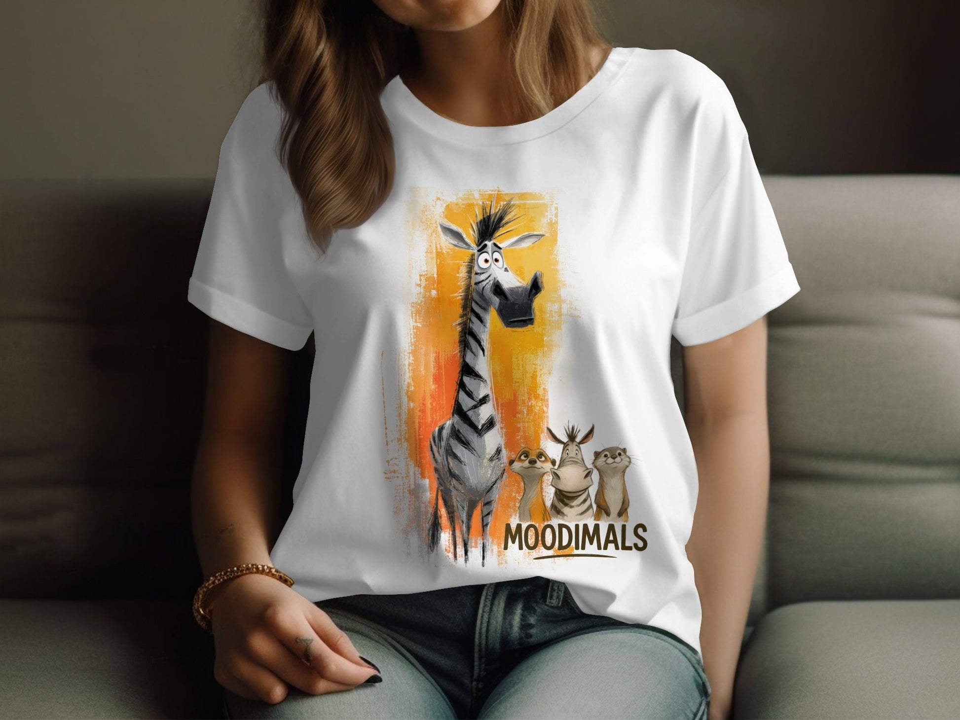 RMA APPAREL Zebra T-Shirt S - 5XL, Funny Animal Tee, Wildlife Shirt - Moodimals Unisex T-Shirt - RMA APPAREL - Roclla Media Apparel Store