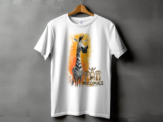 RMA APPAREL Zebra T-Shirt S - 5XL, Funny Animal Tee, Wildlife Shirt - Moodimals Unisex T-Shirt - RMA APPAREL - Roclla Media Apparel Store
