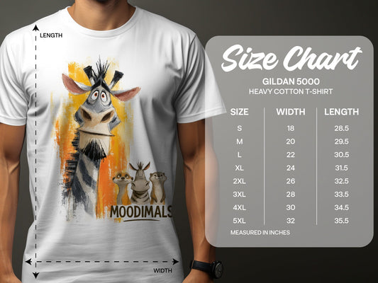 RMA APPAREL Zebra T-Shirt, S to 5XL, Wildlife Unisex Tee, Fun Animal - Moodimals Unisex T-Shirt - RMA APPAREL - Roclla Media Apparel Store