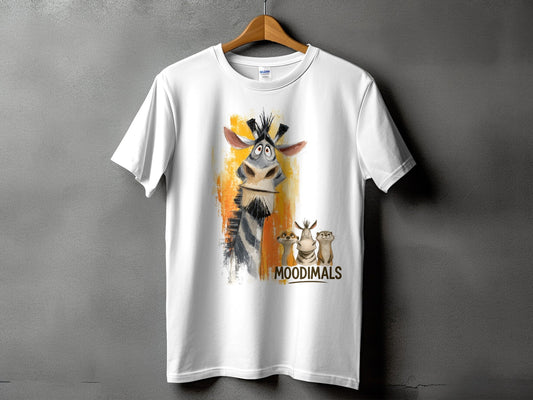 RMA APPAREL Zebra T-Shirt, S to 5XL, Wildlife Unisex Tee, Fun Animal - Moodimals Unisex T-Shirt - RMA APPAREL - Roclla Media Apparel Store