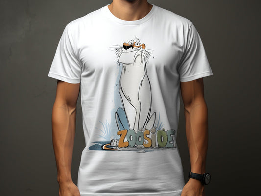 RMA APPAREL Zooside Lion Wildlife Animal Mens T-Shirt sizes S - 5XL - Zooside White T-Shirts - RMA APPAREL - Roclla Media Apparel Store