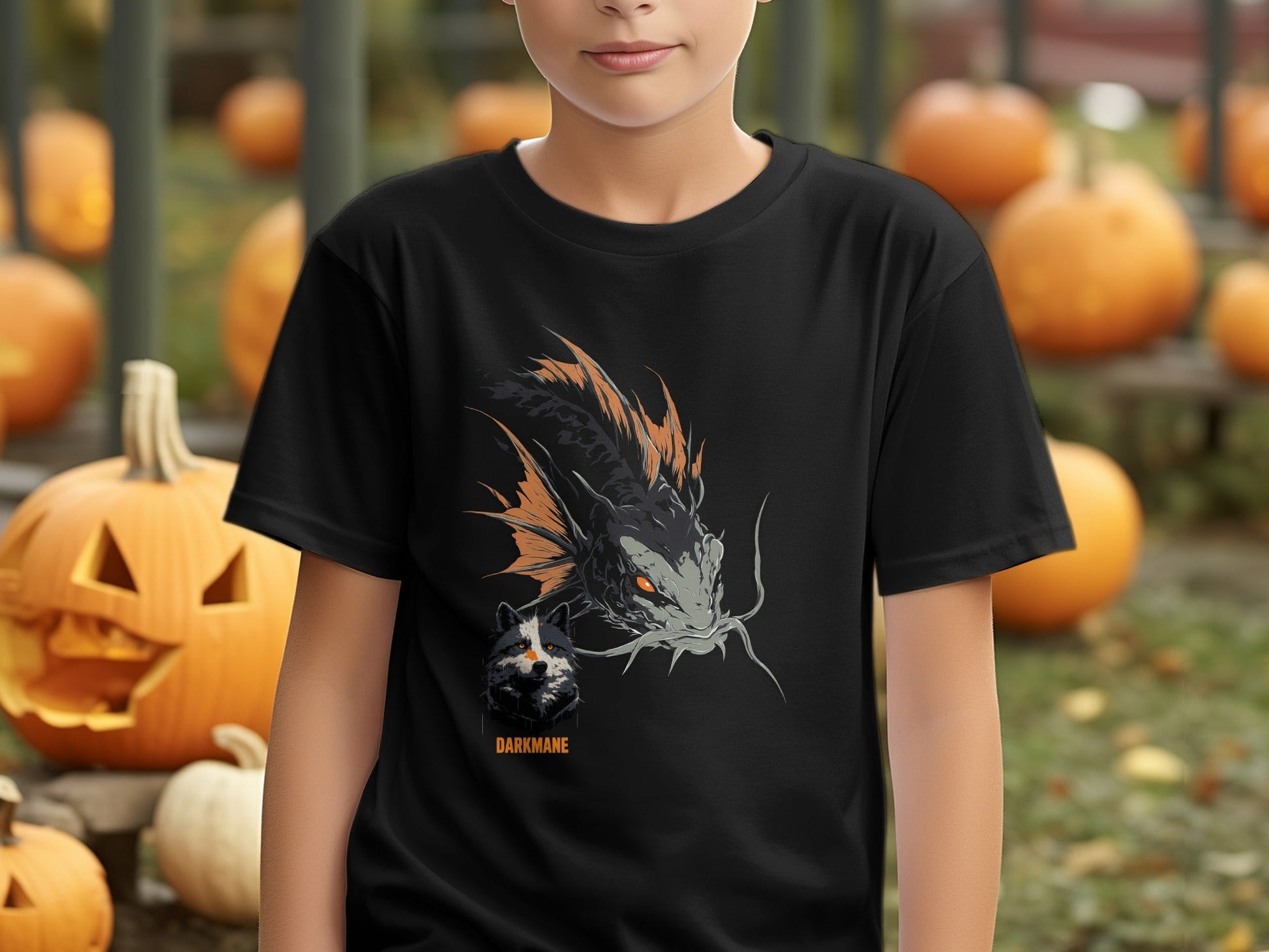 Street Art Darkmane Wildlife Fish Graphic Unisex T-Shirt Sizes S - 5XL - Darkmane Black T-Shirt - RMA APPAREL - Roclla Media Apparel Store