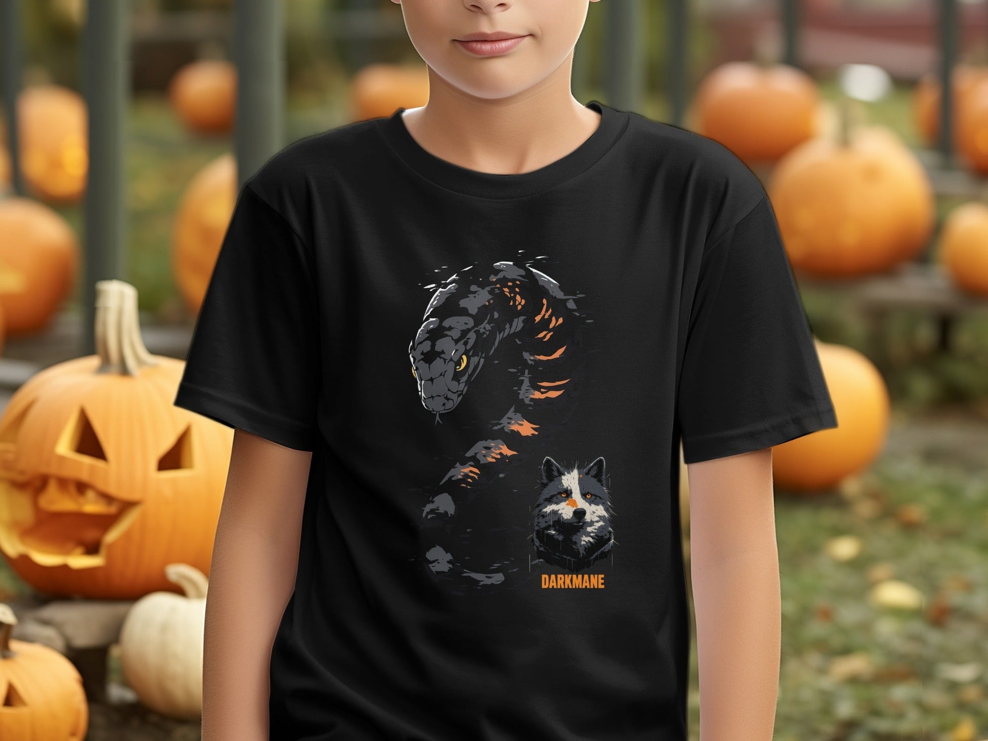 Street Art Snake Wildlife Darkmane Sizes S to 5XL Unisex T-Shirt - Darkmane Black T-Shirt - RMA APPAREL - Roclla Media Apparel Store