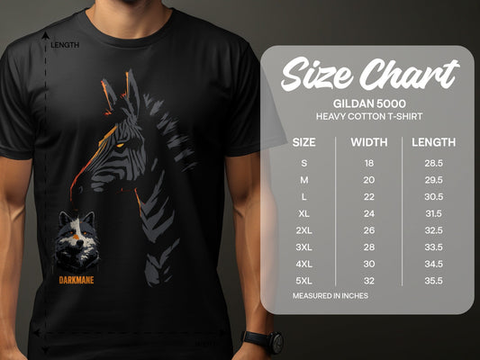 Street Art Zebra Plus Wildlife Graphic Design Unisex T-Shirt - Darkmane Black T-Shirt - RMA APPAREL - Roclla Media Apparel Store