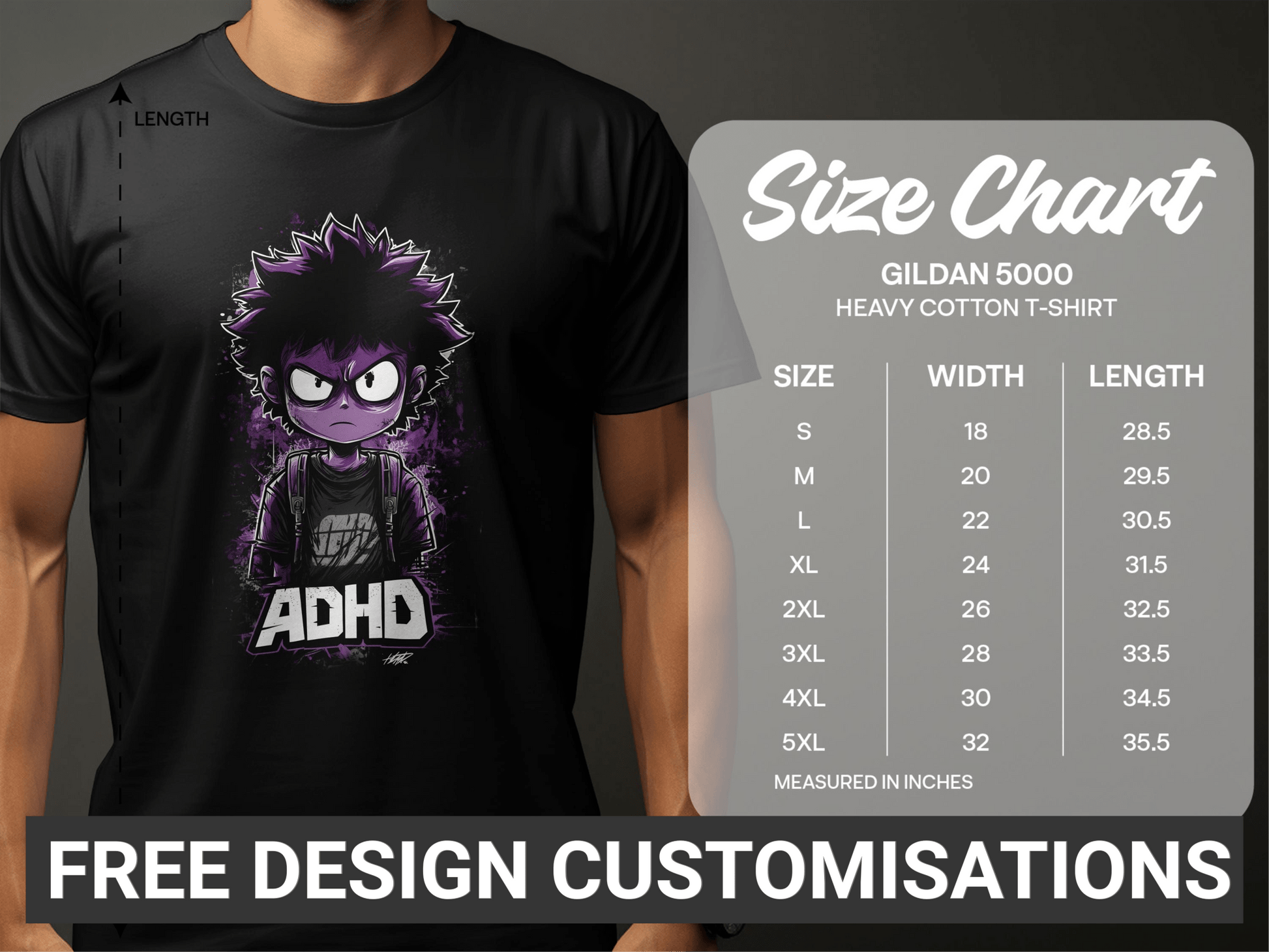 Urban Art Anime Graffiti From Size S To 5XL Unisex T-Shirt - ADHA Black T-Shirt - RMA APPAREL - Roclla Media Apparel Store
